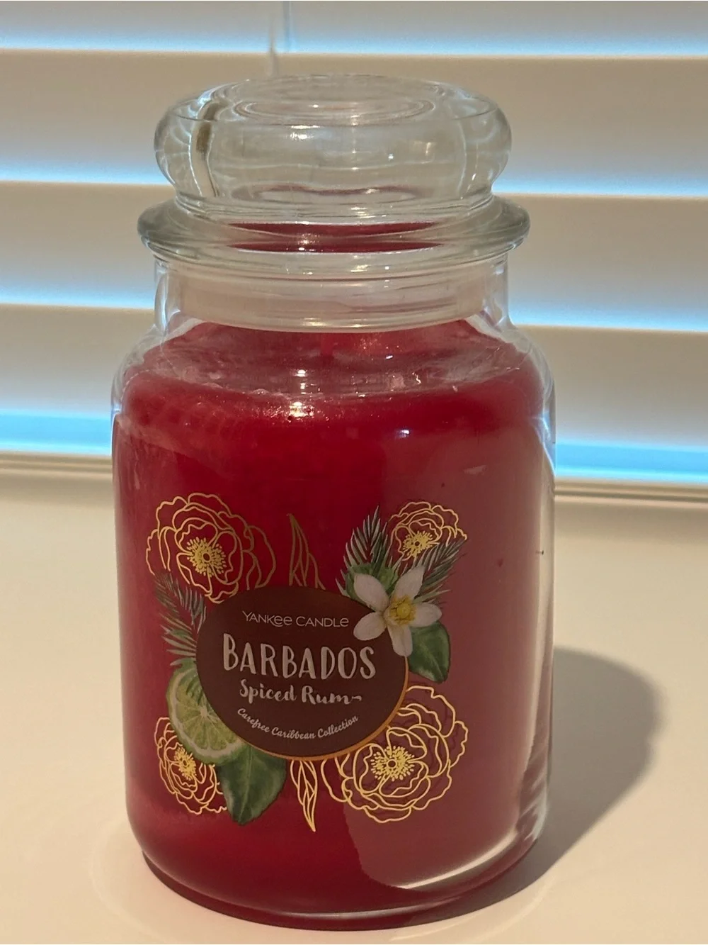 Yankee Candle Red Barbados Spiced Rum Decorative Jar Candle
